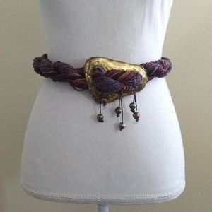 VTG 90's  twisted yarn statement belt/sash